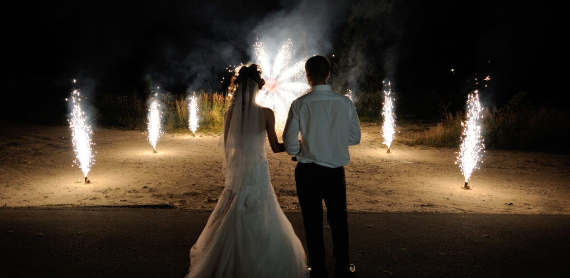 fajerwerki na wesele, atrakcja dla gości